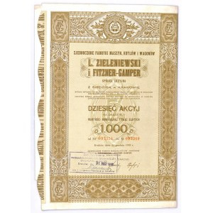 L. Zieleniewski i Fitzner - Gamper SA, 10 x 1.000 złotych 1938