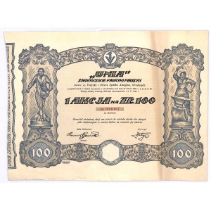 UNIA Zjednoczone Fabryki Maszyn dawniej A.Ventzki i Peters S.A. Grudziądz, 100 złotych 1934