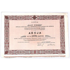 Gazy Ziemne SA, 100 złotych 1931