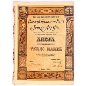 Przemysł Chemiczny w Polsce, Em.III, 5 x 1.000 marek 1923