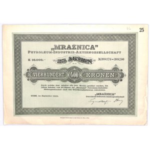 Mraźnica Nafta 1923, 25 x 400 koron 1923