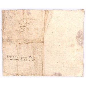 Kwit z podatku podymnego 1795