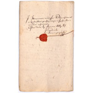 Papier stemplowy na 8 groszy polskich 1812