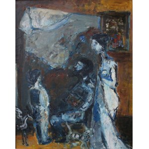 Jerzy Piotrowicz (1943-1999) „Curbet maluje pejzaż”