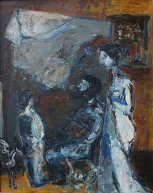 Jerzy Piotrowicz (1943-1999) „Curbet maluje pejzaż”