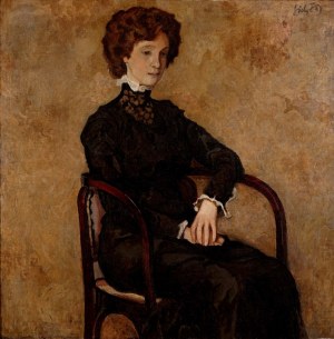 Kazimierz Sichulski (1879 Lwów - 1942 Lwów), Portret młodej kobiety, 1909