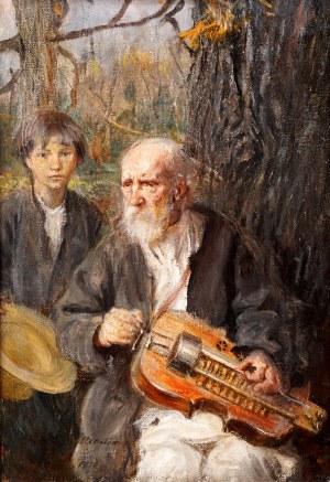 Teodor Axentowicz (1859 Braszow, Rumunia - 1938 Kraków), Lirnik, 1916