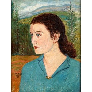 Wlastimil Hofman (1881 Karlino K. Pragi - 1970 Szklarska Poręba), Portret kobiety, 1952