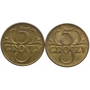 5 groszy, 1923 (2szt.)