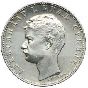 Serbia, Aleksander I, 1 dinar 1897