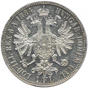 Austria, Franciszek Józef I, 1 floren 1884