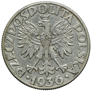 5 złotych 1936, Żaglowiec