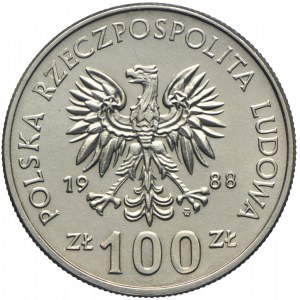 100 złotych 1988, Jadwiga, bez inicjałów projektanta