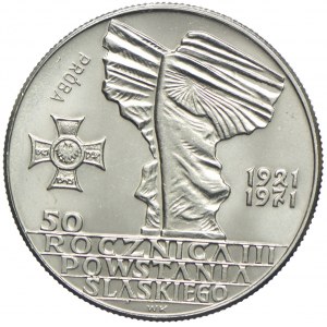 10 złotych 1971, 50 rocznica Powstania Śląskiego, PRÓBA, NIKIEL