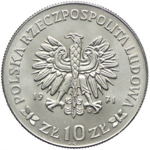 10 złotych 1971, 50 rocznica Powstania Śląskiego, PRÓBA, NIKIEL