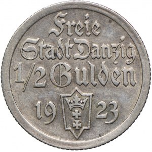 Wolne Miasto Gdańsk, 1/2 guldena 1923