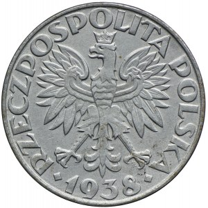 50 groszy 1938, nieniklowane