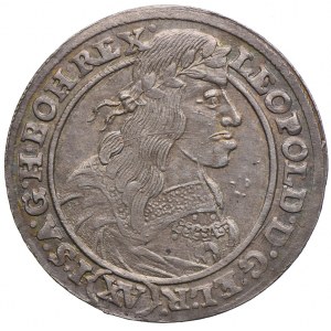 Ślask, Leopold I, 15 krajcarów 1662 GH, Wrocław