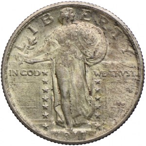 USA, 25 centów 1917