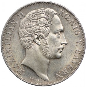 Niemcy, Bawaria, Maksymilian II, 2 guldeny 1855, Monachium