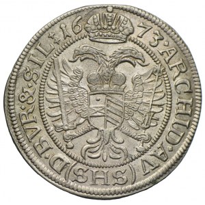 Śląsk, Leopold, 6 krajcarów 1673 SHS, Wrocław