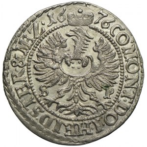Śląsk, Księstwo Oleśnickie, Sylwiusz Fryderyk, 3 krajcary 1676 SP, Oleśnica