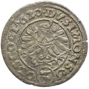 Śląsk, Księstwo Ziębicko-Oleśnickie, Henryk Wacław i Karol Fryderyk, 3 krajcary 1620 BH, Oleśnica