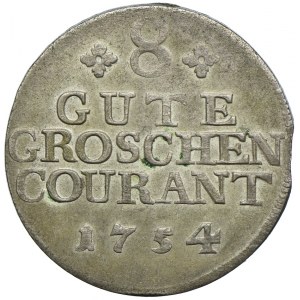 Niemcy, Meklenburgia-Szwerin, Krystian Ludwik II, 8 groszy 1754