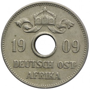 Niemiecka Afryka Wschodnia, 10 heller 1909 J, Hamburg
