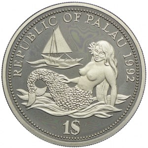 Republika Palau, 1 dolar 1992, Rok Ochrony Życia Wodnego
