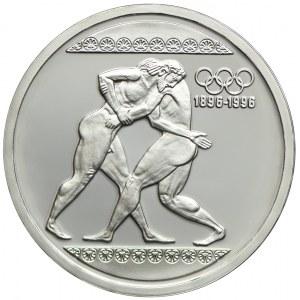 Grecja, 1000 drach 1996, 100-lecie Igrzysk Olimpijskich-Zapasy