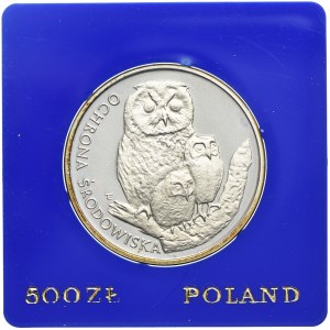 500 złotych 1986, Sowy