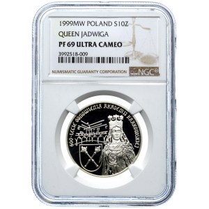 10 złotych 1999, 600-lecie Akademii Krakowskiej, NGC PF69