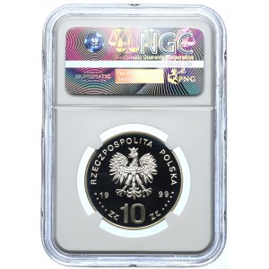 10 złotych 1999, 600-lecie Akademii Krakowskiej, NGC PF69