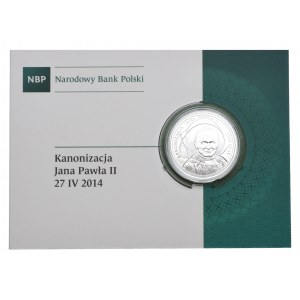 10 złotych 2014, Kanonizacja Jana Pawła II