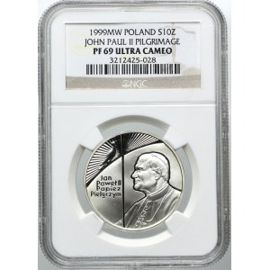 10 złotych 1999, Jan Paweł II, NGC PF69