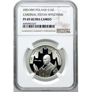 10 złotych 2001, Stefan Wyszyński, NGC PF69