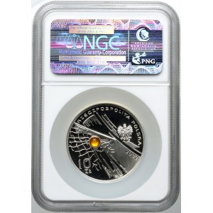 10 złotych 2002, Mistrzostwa Świata w piłce nożnej Kore-Japonia, NGC PF69