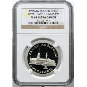 100 złotych 1975, Zamek Królewski w Warszawie, NGC PF68