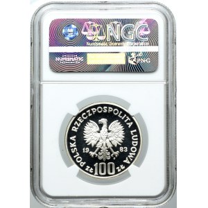 100 złotych 1983, Niedźwiedzie, PRÓBA, NGC PF69