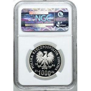 1000 złotych 1986, PRÓBA, NGC PF69