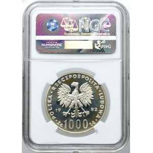 1000 złotych 1982, Jan Paweł II, PRÓBA, NGC PF65