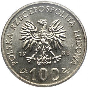 100 złotych 1988, Jadwiga, PCGS MS67