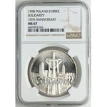 100.000 złotych 1990, Solidarność, NGC MS67