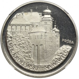 100 złotych 1977, Zamek Królewski na Wawelu, PRÓBA NIKIEL, NGC PF68