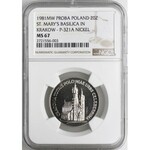 20 złotych 1981, Kościół Mariacki, PRÓBA NIKIEL, NGC MS67