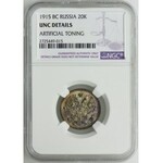 Rosja, 20 kopiejek 1915 BC, NGC UNC