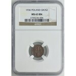 1 grosz 1936, NGC MS63BN