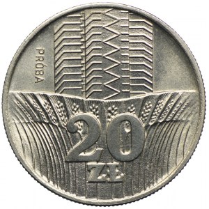 20 złotych 1973, Wieżowiec i Kłosy, PRÓBA