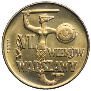 10 złotych 1965, VII Wieków Warszawy, PRÓBA